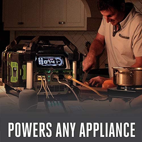 EGO Power+ PST3042 Nexus Portable Power Station for Indoor and Outdoor Use Two 7.5Ah Battery Included, Black