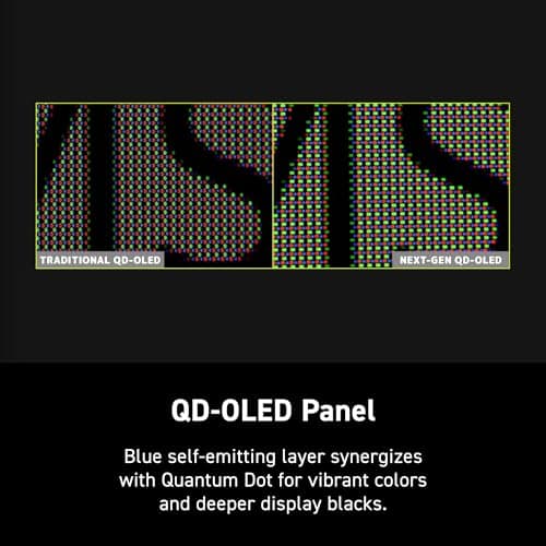 MSI MAG 271QP QD-OLED X24 27-inch 2560 x 1440 (QHD) Gaming Monitor, 240Hz, Adaptive-Synch, HDMI, DisplayPort, VESA Mountable, Tilt, Height Adjustable, Speaker, 0.03ms, Black