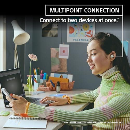 Sony WF-C510 Truly Wireless in-Ear Bluetooth Earbud Headphones with up to 22-Hour Battery, Multipoint-Connection, Mic and IPX4 Water Resistance, Black- New