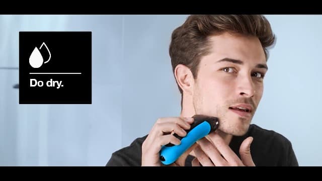 Braun Electric Series 3 Razor with Precision Trimmer, Rechargeable, Wet & Dry Foil Shaver for Men, Blue/Black, 4 Piece