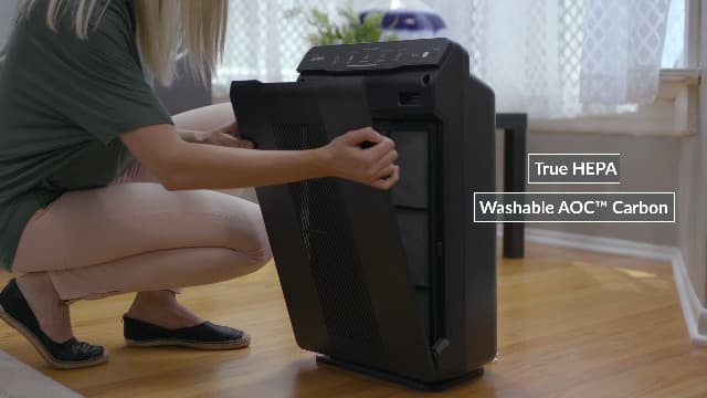 Winix 5500-2 Air Purifier with True HEPA, PlasmaWave and Odor Reducing Washable AOC Carbon Filter Medium