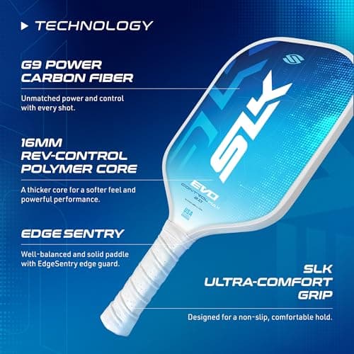 Selkirk Sport SLK Evo Pickleball Paddles | Evo Power | Evo Control | Evo Hybrid | Fiberglass or Carbon Fiber Pickleball Paddle
