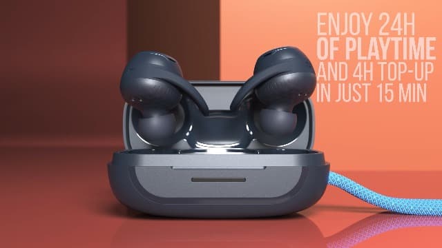 JBL Reflect Aero - True Wireless Noise Cancelling Active Earbuds, 6 mics for Perfect Calls with VoiceAware, Extreme dustproof & Waterproof, Comfortable, Secure fit, 24hr with Fast-Charging (Black)