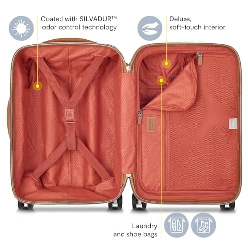 DELSEY PARIS Chatelet Air 2.0 Hardside Luggage with Spinner Wheels, Angora, Carry on 20 Inch