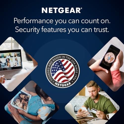 NETGEAR Orbi 770 Series Tri-Band WiFi 7 Mesh Network System (RBE772) - Router + 1 Satellite Extender, Security Features, Up to 11Gbps, Covers up to 5,500 sq.ft., 100 Devices, 2.5 Gig Internet Port
