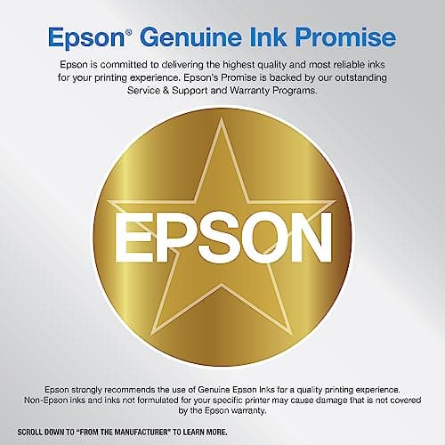 Epson EcoTank ET-2850 Wireless Color All-in-One Cartridge-Free Supertank Printer with Scan, Copy and Auto 2-Sided Printing - White, Medium
