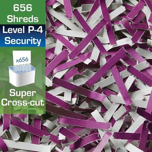 GBC Paper Shredder, 7 Sheet Capacity, Super Cross-Cut, 1 User, Personal, style+ (1758581), White/Black