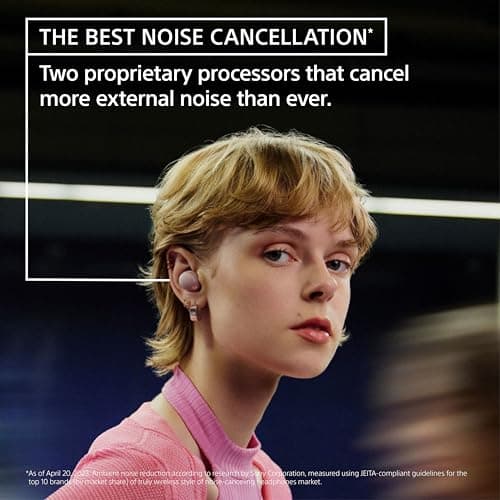 Sony WF-1000XM5 The Best Truly Wireless Bluetooth Noise Canceling Earbuds & in-Ear Headphones with Alexa Built-in, Black