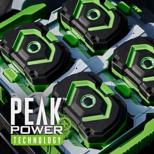 EGO Power+ Electric Riding Lawn Mower, 42" Deck with Zero Turn Radius, Includes (4) 56V 12.0Ah Batteries and Charger - ZT4205S