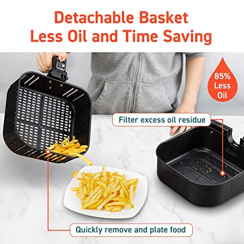 COSORI Air Fryer Pro Smart 5.8QT that Roast, Bake, 3-Way Control, 12-IN-1 Customizable Functions, Online Recipes, Detachable Basket, Works with Alexa & Google Assistant
