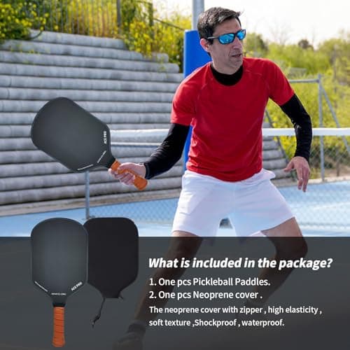 Pickleball Paddles Pickleball Rackets T700 Carbon Fiber Surface Pickle Ball Training Paddle for Beginners to Advanced Players USAPA Compliant 16mm Core Portable Bag