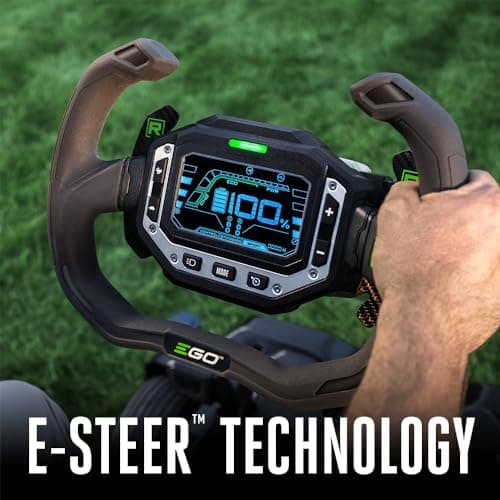 EGO Power+ Electric Riding Lawn Mower, 42" Deck with Zero Turn Radius, Includes (4) 56V 12.0Ah Batteries and Charger - ZT4205S