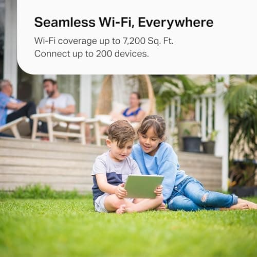 TP-Link 𝐃𝐞𝐜𝐨 XE70 Pro AXE4900 Tri-Band WiFi 6E Mesh WiFi System - 2.5G WAN/LAN Ports, 4.9 Gbps Wi-Fi 7,200 Sq. Ft Coverage, Connect up to 200 Devices, 6 GHz Band, 3-Pack