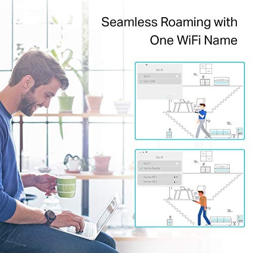 TP-Link 𝐃𝐞𝐜𝐨 S4 Mesh AC1900 WiFi System - Up to 5,500 Sq.ft. Coverage, Replaces WiFi Router and Extender, Gigabit Ports, Works with Alexa, 3-pack