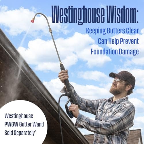 Westinghouse WPX3200 Gas Pressure Washer, 3200 PSI and 2.5 Max GPM, Onboard Soap Tank, Spray Gun and Wand, 5 Nozzle Set, for Cars/Fences/Driveways/Homes/Patios/Furniture