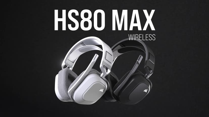 Corsair HS80 MAX Wireless Multiplatform Gaming Headset with Bluetooth – Dolby Atmos – Broadcast Quality Microphone – iCUE Compatible – PC, Mac, PS5, PS4, Mobile – Steel Gray