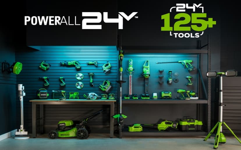 Greenworks 48V (2 x 24V) 17" Cordless (Push) Lawn Mower (125+ Compatible Tools), (2) 4.0Ah Batteries and Dual Port Rapid Charger Included