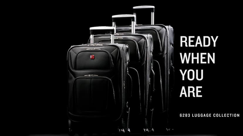 SwissGear Sion Softside Expandable Luggage, Black, Carry-On 21-Inch