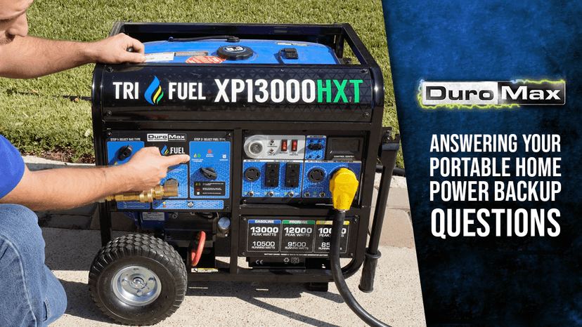 DuroMax XP11000iH 11,000-Watt Dual Fuel Portable Digital Inverter Generator - Gas & Propane, Remote Electric Start, Transfer Switch Ready, RV & Emergency Ready
