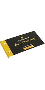 Personalized Coupon Book, 30 Blank Voucher Cards Booklet for All Occasions, Mothers Day Gifts for Mom, Unique Birthday Gifts for Boyfriend Wife Husband Girlfriend Best Friend
