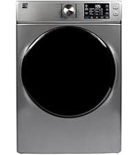 Kenmore 2682273 Front Load Electric Dryer with Steam, Wrinkle Guard, Energy Saver, Smart Sensor Drying System, 8.0 cu. ft. Total Capacity, Metallic Silver