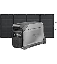 EF ECOFLOW DELTA Pro 3 Portable Power Station, 4096Wh LFP Battery, Expandable to 48kWh, 120/240V 4000W AC Output, Solar Generator for Home Use, Camping Accessories, Emergencies, Power Outages, RVs