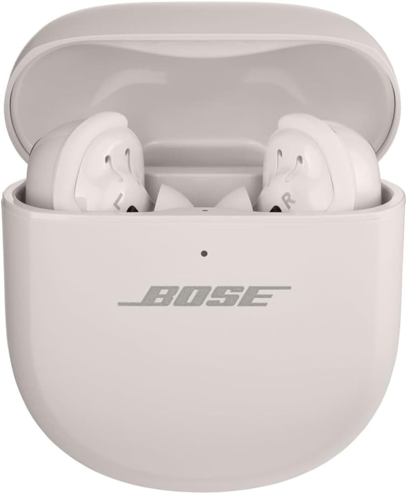 Bose QuietComfort Ultra Bluetooth Earbuds, Wireless Earbuds with Spatial Audio and World-Class Active Noise Cancellation, Deep Bass, Up to 6 Hours of Playtime, White Smoke