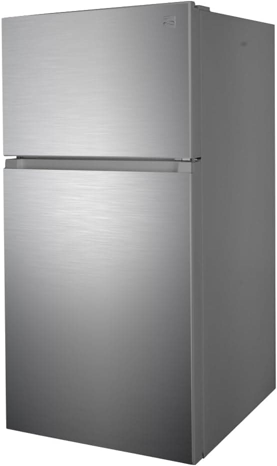 Kenmore 30 in. 18.2 cu. ft. Capacity Refrigerator/Freezer with Adjustable Glass Shelving, Humidity Control Crispers, Gallon Door Bins, ENERGY STAR Certified, Fingerprint Resistant Stainless Steel
