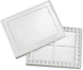 Creative Mark Watercolor Palette with Cover – 42 Wells and 4 Mixing Areas, 12" x 16" Lightweight Plastic Palette for Watercolor, Acrylic, or Gouache Paints