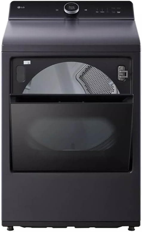 LG DLEX8600BE 7.3 Cu. Ft. Ultra Large Capacity Rear Control Matte Black Electric Dryer