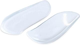 BraceAbility Medial & Lateral Heel Wedge Silicone Insoles (Pair) - Supination & Pronation Corrective Adhesive Shoe Inserts for Foot Alignment, Knock Knee Pain, Bow Legs, Osteoarthritis