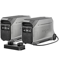EF ECOFLOW DELTA Pro 3 Portable Power Station, 4096Wh LFP Battery, Expandable to 48kWh, 120/240V 4000W AC Output, Solar Generator for Home Use, Camping Accessories, Emergencies, Power Outages, RVs