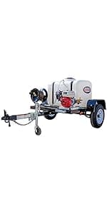 SIMPSON 3200PSI Gas Pressure Washer, 2.5GPM, Honda GC190 Engine, Spray Gun, 5 Nozzle Tips, 25ft Hose, 49 States