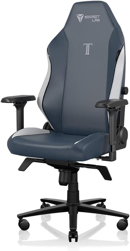 Secretlab Titan Evo Royal Gaming Chair - Reclining, Ergonomic & Comfortable Computer Chair with 4D Armrests, Magnetic Head Pillow & 4-Way Lumbar Support - Blue - Leatherette