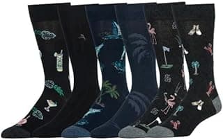 Tommy Bahama Men's Dress Casual Crew Sock, 6-pair
