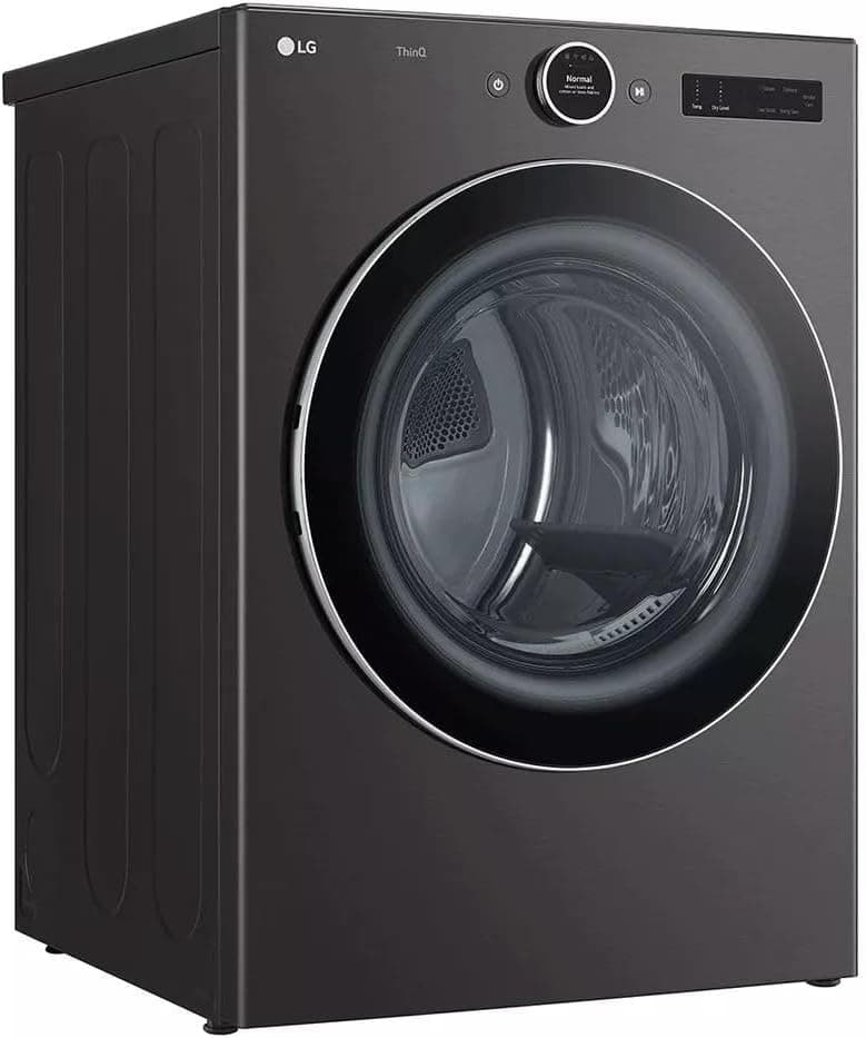 LG DLEX6700B 27 Inch Smart Electric Dryer with 7.4 Cu. Ft. Capacity, 23 Dryer Cycles, Wrinkle Care, TurboSteam, Dial-A Cycle™ Knob, FlowSense Indicator, AI Fabric Sensor