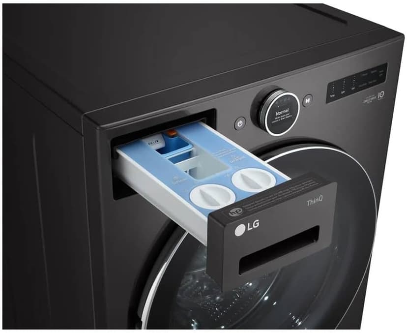 LG WM6700HBA 5.0 Cu. Ft. Black Steel Front Load HE Stackable Smart Washer