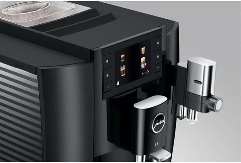 Jura E8 (NAA) 4th Gen Automatic Coffee Machine (Piano Black)