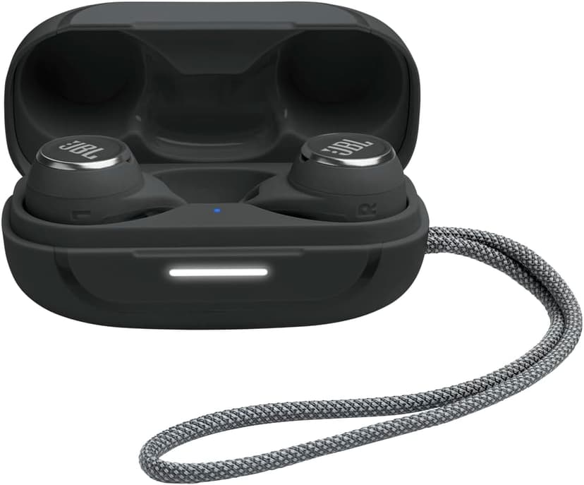 JBL Reflect Aero - True Wireless Noise Cancelling Active Earbuds, 6 mics for Perfect Calls with VoiceAware, Extreme dustproof & Waterproof, Comfortable, Secure fit, 24hr with Fast-Charging (Black)