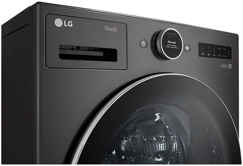 LG WM6700HBA 5.0 Cu. Ft. Black Steel Front Load HE Stackable Smart Washer
