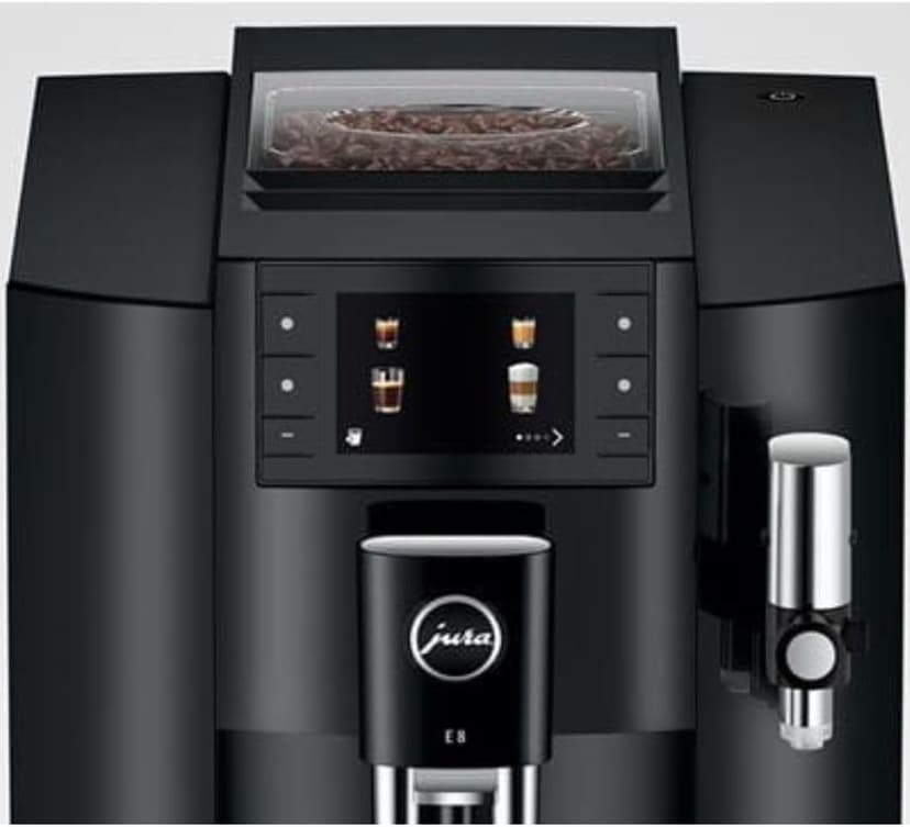 Jura E8 (NAA) 4th Gen Automatic Coffee Machine (Piano Black)