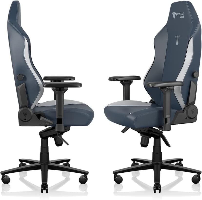 Secretlab Titan Evo Royal Gaming Chair - Reclining, Ergonomic & Comfortable Computer Chair with 4D Armrests, Magnetic Head Pillow & 4-Way Lumbar Support - Blue - Leatherette