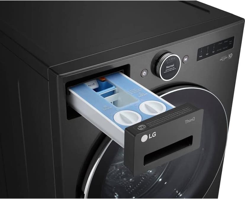 LG WM6700HBA 5.0 Cu. Ft. Black Steel Front Load HE Stackable Smart Washer