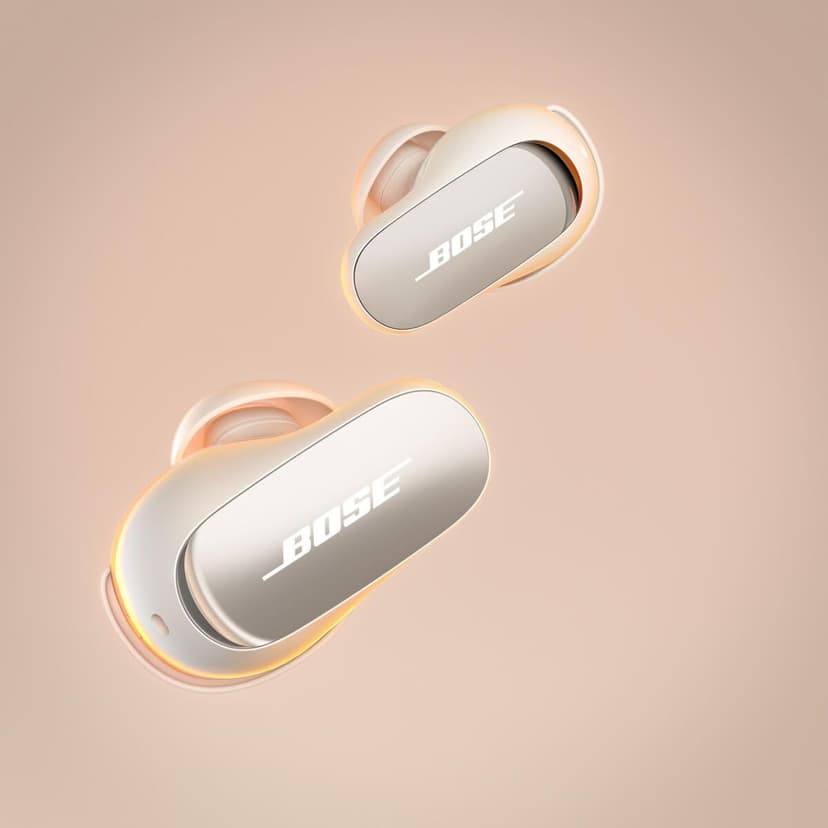 Bose QuietComfort Ultra Bluetooth Earbuds, Wireless Earbuds with Spatial Audio and World-Class Active Noise Cancellation, Deep Bass, Up to 6 Hours of Playtime, White Smoke