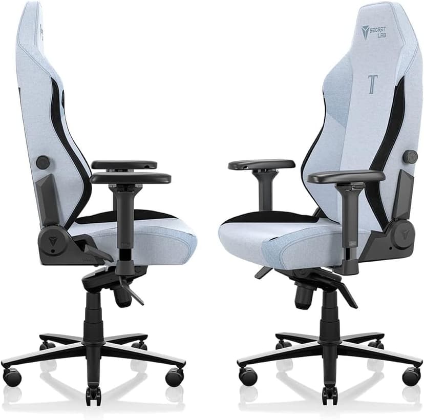 Secretlab Titan Evo Frost Blue Gaming Chair - Reclining, Ergonomic & Heavy Duty Computer Chair with 4D Armrests, Magnetic Head Pillow & Lumbar Support - Big and Tall Up to 395 lbs - Blue - Fabric