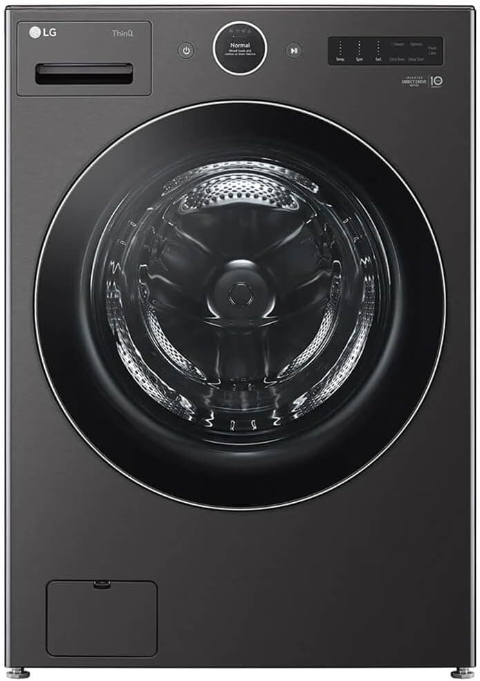 LG WM6700HBA 5.0 Cu. Ft. Black Steel Front Load HE Stackable Smart Washer