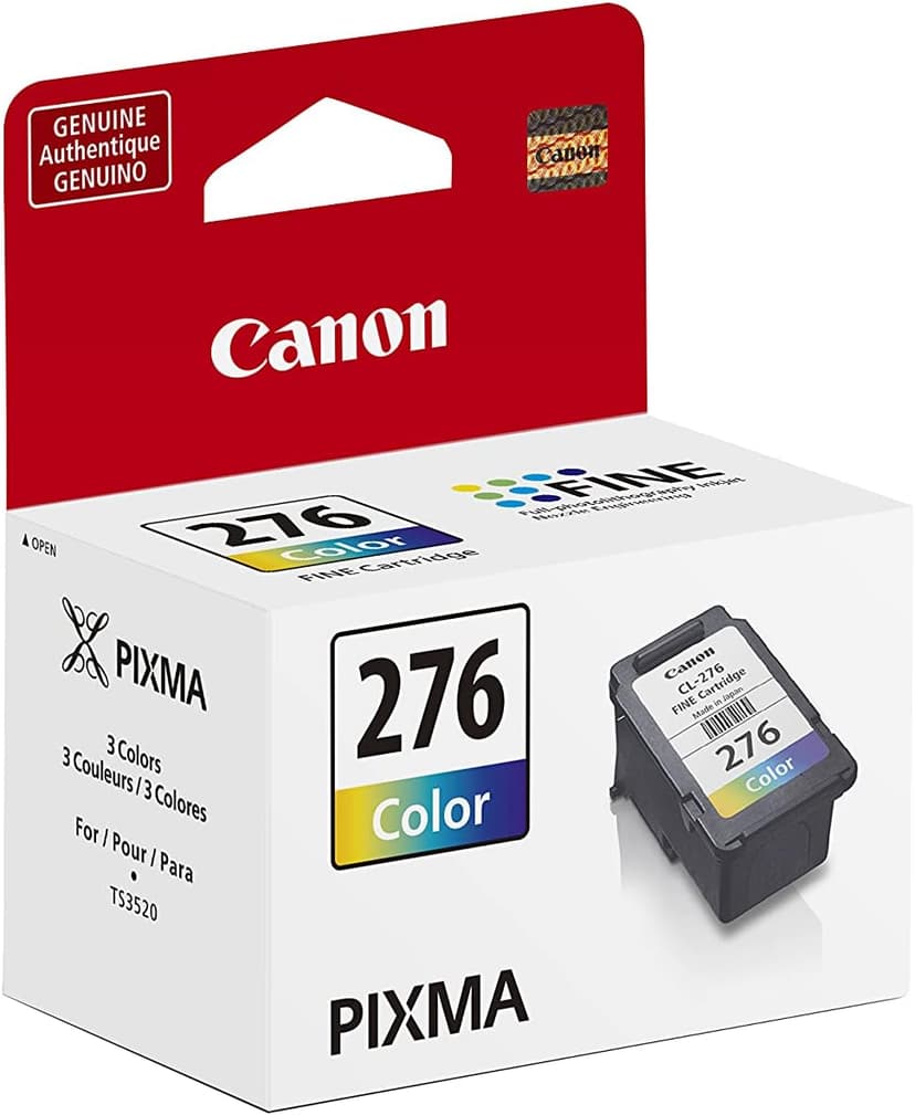 Canon PIXMA TR4720 All-in-One Wireless Printer Home use, with Auto Document Feeder, Mobile Printing and Built-in Fax, Black PG-275 Black Ink Tank, CL-276 Color Ink Cartridge