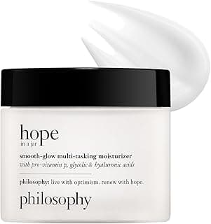 philosophy hope in a jar smooth-glow multi-tasking face moisturizer - with pro-vitamin P, glycolic & hyaluronic acid - provides deep & long-lasting hydration & smoother, radiant skin