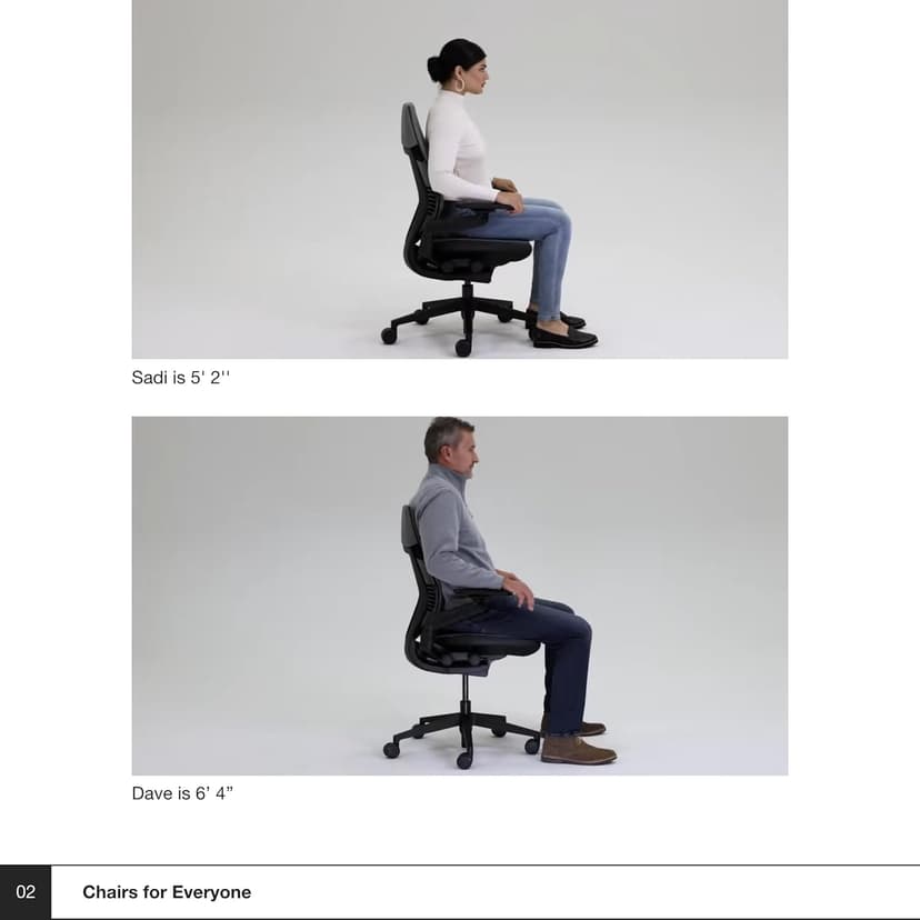 Steelcase Gesture Office Chair - Ergonomic Work Chair with Wheels for Carpet - Comfortable - Intuitive-to-Adjust for Desk - 360-Degree Arms - Graphite Gray Fabric