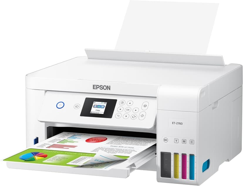 Epson EcoTank ET-2760 Wireless Color All-in-One Cartridge-Free Supertank Printer with Scanner and Copier